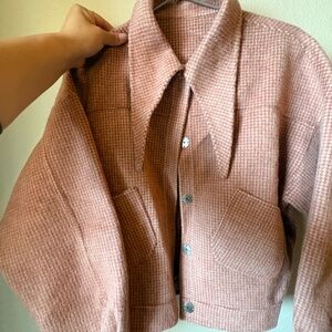 Pink Wool Women's Jacket